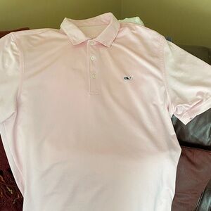 Vineyard Vines Light Pink Performance Polo Shirt